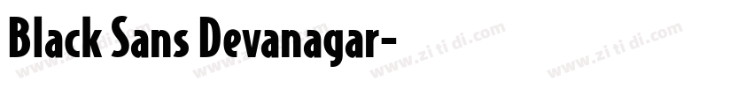 Black Sans Devanagar字体转换
